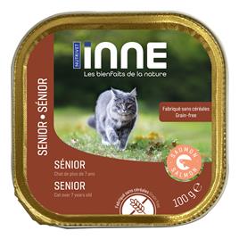 Nutrivet Inne Senior Cat com salmão - Pack económico: 32 x 100 g