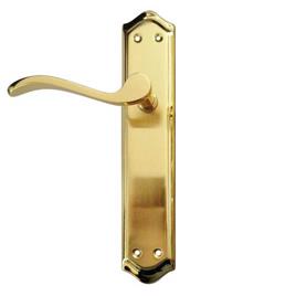 Handlock Zamak Curved Handle With Plate