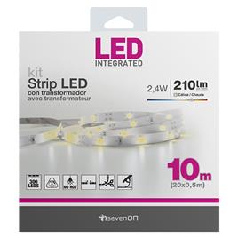 7hsevenon 10m Warm 3000k Led Strip Kit With Cuttable And Linkable Transformer