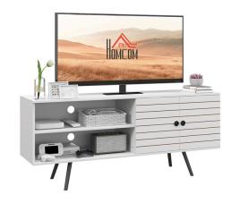 Móvel de tv melamina de madeira, madeira de pinho homcom
