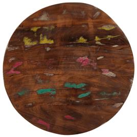 vidaXL Tampo de mesa redondo Ø60x3,8cm madeira recuperada maciça