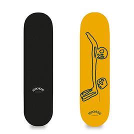 Sancheski 7.6´´x 29.25´´ X 12.1´´ Wb Mini Logo Junior Skateboard Deck Amarelo