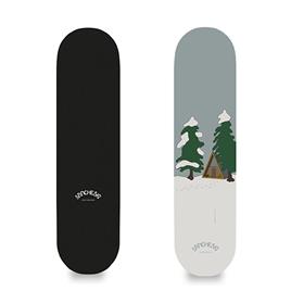 Sancheski 7.75´´ X 31´´ X 13.8´´ Wb Cabin Winter Skateboard Deck Transparente