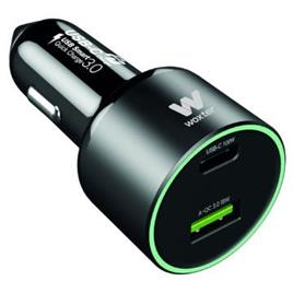 Carregador de carro Woxter PE26-182/ 1xUSB Tipo-C/ 1xUSB/ 100W