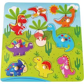 Multimarca Wooden Panel 9 Nestable Dinos Colorido