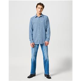Wrangler 112357232 Long Sleeve Shirt Azul M Homem