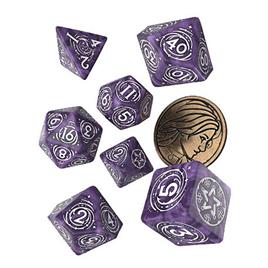 Q Workshop Dice Set Yennefer Lilac And Gooseberries 7 Units Roxo