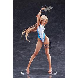 Amakuni Arms Note Pvc 1/7 Kouhai Chan Of The Swim Club Blue Line Swimsuit Ver Statue 29 Cm Azul