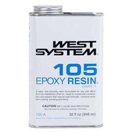 West System 105 Pack 1 205 1.2kg Epoxy Resin Transparente