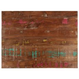 vidaXL Tampo de mesa retangular 80x60x2,5 cm madeira recuperada maciça
