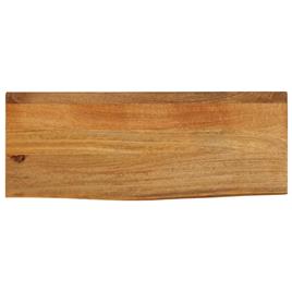 vidaXL Tampo de mesa c/ borda viva 70x20x2,5 cm mangueira maciça