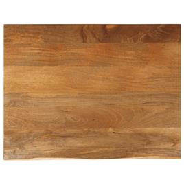 vidaXL Tampo de mesa c/ borda viva 90x80x2,5 cm mangueira maciça