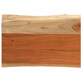 vidaXL Tampo de mesa retangular borda viva 50x40x3,8 cm acácia maciça