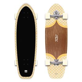 Yow Teahupoo 34´´ Power Surfing Series Surfskate Dourado 10 Inches