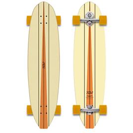 Yow Waikiki 40´´ Classic Series Surfskate Dourado 10 Inches