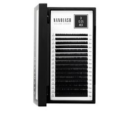 Nanobrow Set of False Eyelashes Volume Lashes 0,05 D #6-13 mm
