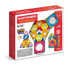 Magformers Magnet Constructor Set Challenger 30 Units Doll Transparente