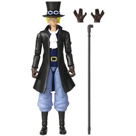 Anime Heroes One Piece With Accessories Sabo Figure Preto 16 cm