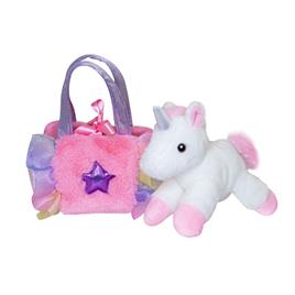 Fancy Pals Aurora Unicorn In A Pink Bag Teddy Rosa 20 cm