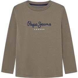 Pepe Jeans New Herman N Long Sleeve T-shirt Beige 12 Years Rapaz