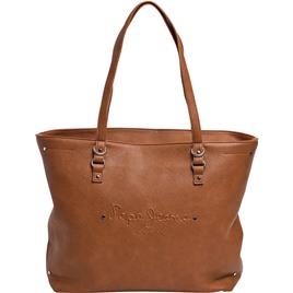 Pepe Jeans Bella Icon Shopper Bag Castanho