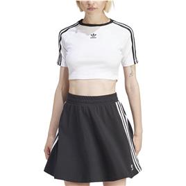 Adidas Originals 3 Stripes Baby Short Sleeve T-shirt Preto 2XS Mulher