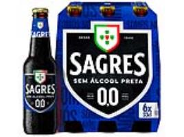 Cerveja Sem Alcool Sagres Preta 0.0% 6x0.33l