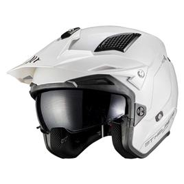 Mt Helmets District Sv S Solid Open Face Helmet Branco XS