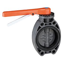 Cepex 46647 Pvc-u Ø250 Butterfly Valves Std Series Epdm O-rings Zinc Plated Steel Shaft Laranja