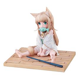 Hobby Sakura Pvc 1/6 Kinako Sitting Fish My Cat Is A Kawaii Girl Statue 14 Cm Rosa