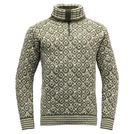 Devold Of Norway Svalbard Wool Zip Neck Sweater Verde S Homem