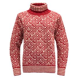 Devold Of Norway Svalbard Wool High Neck Sweater Vermelho M Homem