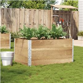 vidaXL Vaso/floreira para jardim 120x80 cm madeira de pinho maciça