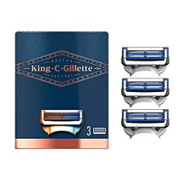 KING neck razor blades x 3 cartridges