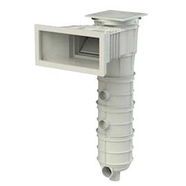 Astralpool 73158 17.5l Filtering Skimmer For Concrete With 2 Cartridges 16m3