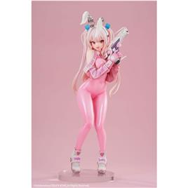 Hobby Sakura Pvc 1/6 Super Bunny Illustrated By Dduck Kong Original Illustration Statue 28 Cm Rosa