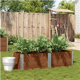 vidaXL Vaso/floreira para jardim 150x50 cm pinho maciço castanho