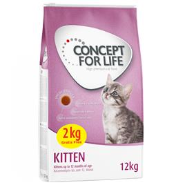 Concept for Life Kitten - Receita melhorada! - 10 + 2 kg grátis!