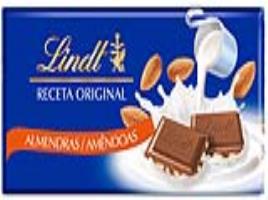 Chocolate De Leite Lindt Amêndoas 100g