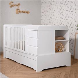 Cama Convertível Trama Combi Dynamic Branco Mate