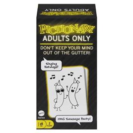 Mattel Games Pictionary Adults Only Board Game Transparente