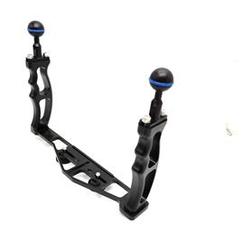 Leoben Compact Double Aluminum Handle Base Prateado