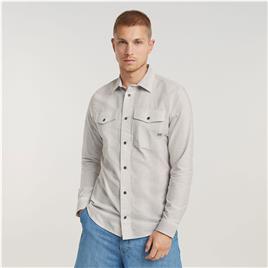 G-star Marine Long Sleeve Shirt Beige 2XL Homem
