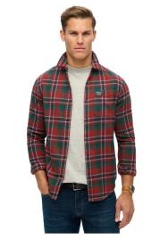 Superdry Lumber Long Sleeve Shirt Vermelho XL Homem