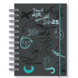 PAPIRO Agenda Escolar Tucson Smile, A5, Preto