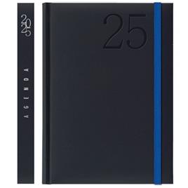 PAPIRO Agenda Diária Garda, 120 x 165 mm, Preto e Azul