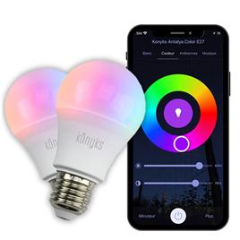 Konyks Antalya Color E27 Dual Pack Smart Bulb Transparente