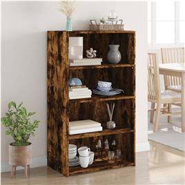 vidaXL Armário alto 70x41x124 cm derivados de madeira carvalho fumado