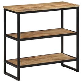 vidaXL Mesa consola 70x35x70 cm madeira de mangueira áspera maciça