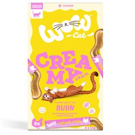 Wow Cat Creamy Snack 5 x 15 g - Frango